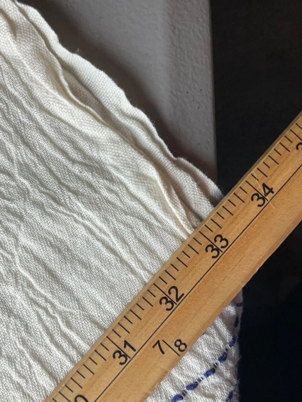 Handloom Nomad Cotton Poncho Beige Striped Fringe Boho Made Turkey Handmade - Picture 6 of 9